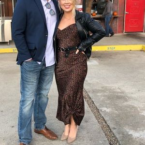 Forever 21 maxi cow neck dress